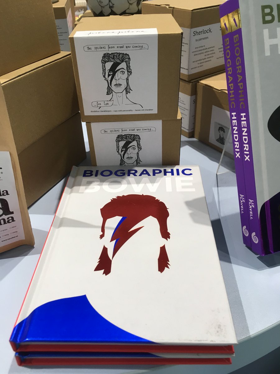 AmmonitePress's tweet photo. What a brilliant display of #Biographic books from @Mladinska_MK - Mladinska Knjiga a wonderful bookshop in Slovenia #Coco #Dior #Tesla #Degas #Shakespeare #Churchill #Dickens #Bowie #Hendrix #Sherlock #Kalho https://t.co/bWReVBeeUE