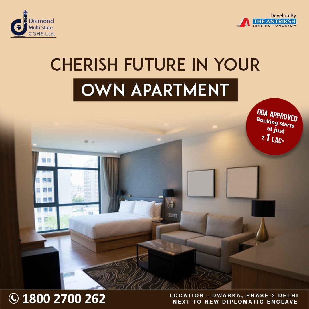 CghsDiamond's tweet photo. Cherish future in your own Apartment...
Booking starts at just Rs. 1Lac*...
For more information click here: https://t.co/PMHRrw9qia 
#DiamondMultiStateCGHSLtd #architect #house #flats #apartments #DDA #Approved #delhi #dwarka #2bhk #3bhk  #residentialproperty https://t.co/3wzaAgYZQQ