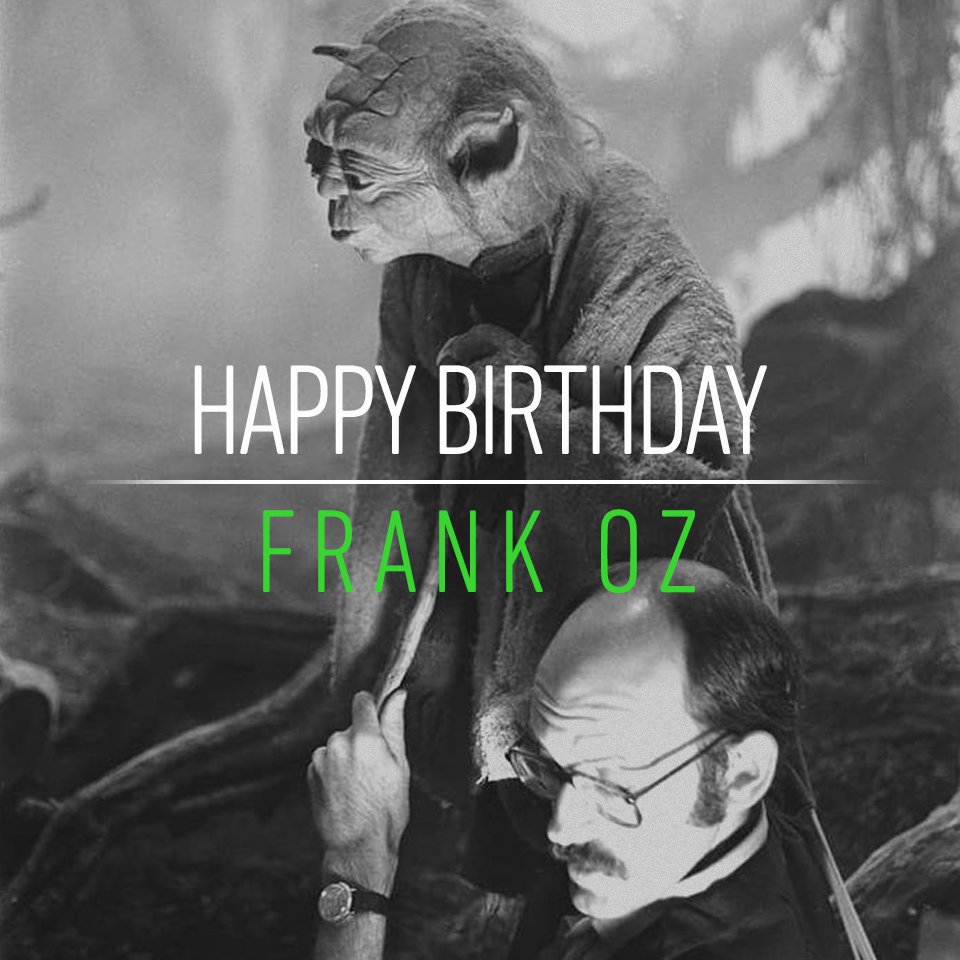 When 75 years old you reach... look as good you will not, hmm? Happy birthday Frank Oz! 