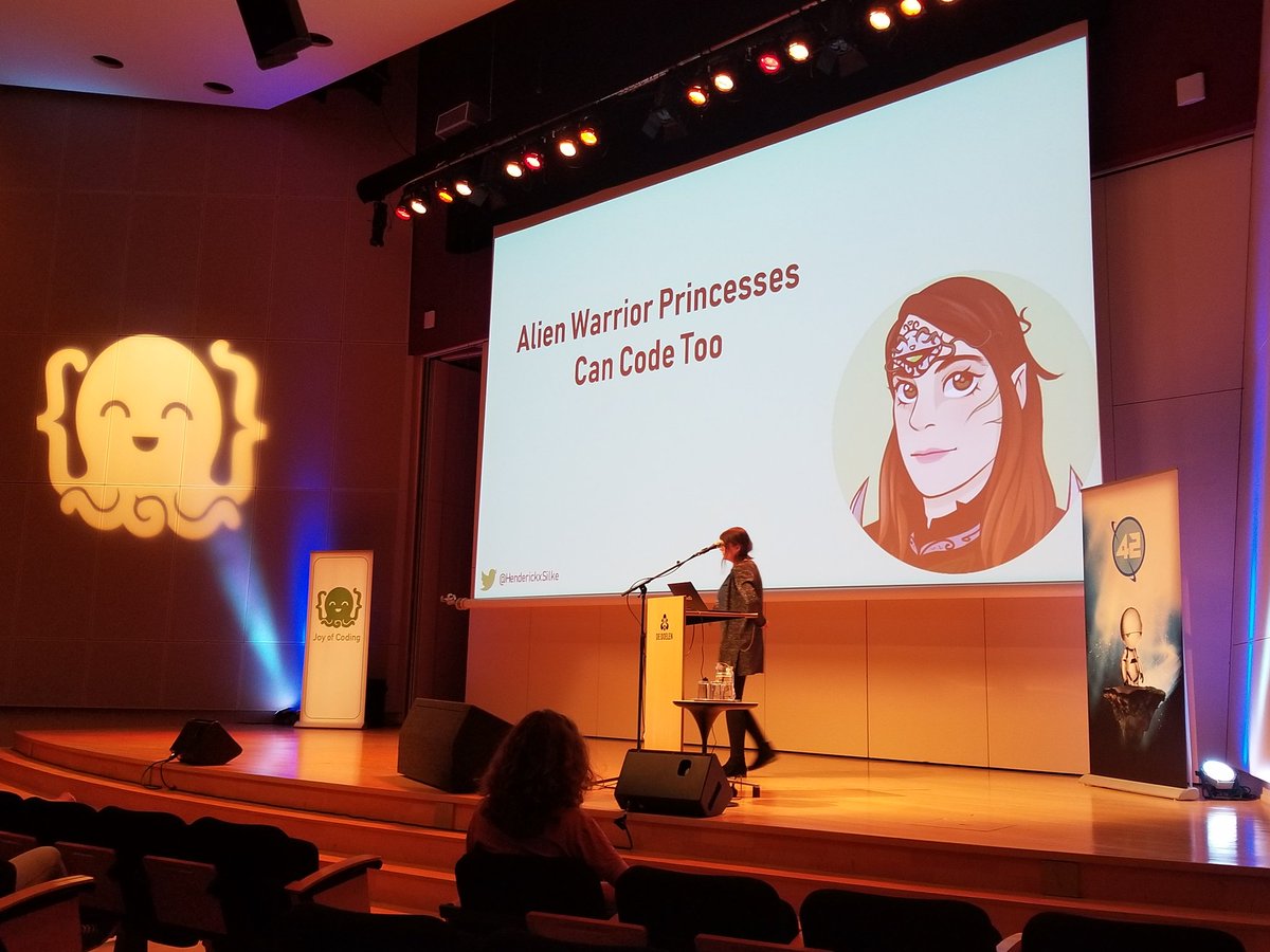 techgirl1908's tweet image. Thank you for this brave talk @HenderickxSilke! Also, love the slides! 😊 #JoyOfCoding