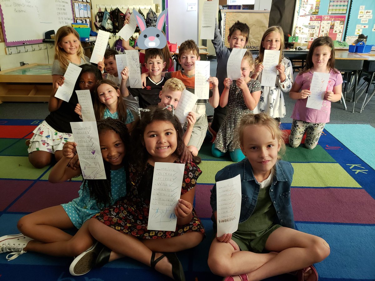 RobertsRascals's tweet photo. Its almost a full house of #superspellers this week! Sososo proud of their efforts this week! 

What a bunch of lucky ducks we have! 

#howiparticipate #TeamUCPS 

@AGHoulihan @participate @ParticipateLrng @hembybridge @JenWilliamsEdu https://t.co/AG1F1FYw8m