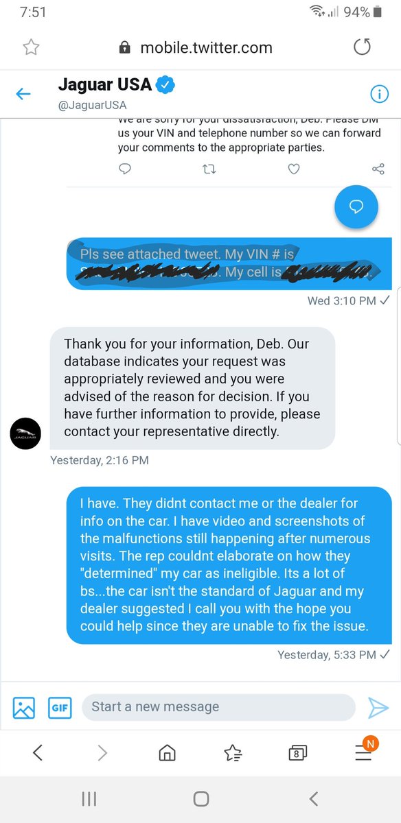 Referring me back to the dealership doesnt help since they referred me to you. Poor customer service. No call to address my ongoing computer issues. No bluetooth, radio issues, sensor issues. Paying for a car that is in the shop at least once a month and you guys see no issue? 🤬