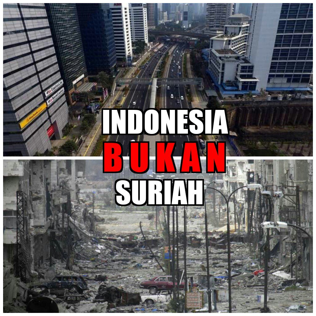 ampunilahkami's tweet photo. Syukuri nikmat kedamaian di Indonesia,,,,
#IndonesiaNotSyria https://t.co/gFShLxsVsx