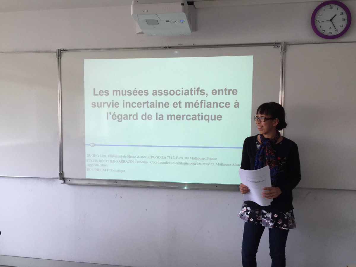 Musées associatifs : quelles strategies marketing adopter? <a href="/DuongLien/">Lilo Lilo</a> et Fuchscatherine et @RosenblattDominique <a href="/CREGO_EA7317/">Centre de Recherche en Gestion des Organisations</a> <a href="/AFMaTorg/">AFMaT</a> #afmat2019