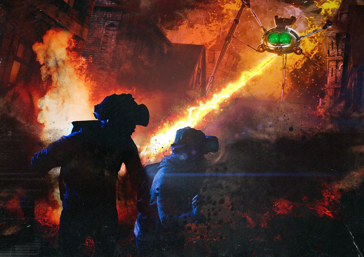 TWOTWexperience's tweet photo. WIN! We're at @MCMComicCon giving away 2 X TICKETS TO JEFF WAYNE’S THE WAR OF THE WORLDS: THE IMMERSIVE EXPERIENCE. Tweet us the answer to this question for your chance to win: The War of The Worlds is a science fiction novel by which English author? #ComiConTWOTW https://t.co/eMcXctpMrc