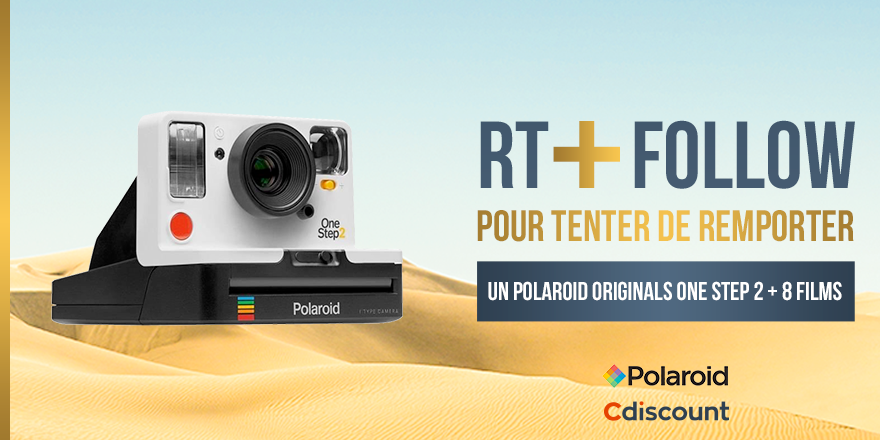 🎁 #Concours
L’été arrive à grands pas ☀

Tentez de remporter un POLAROID ORIGINALS OneStep 2 blanc + 8 Films ➡ bit.ly/2LSUqk8

🔸 Pour participer :RT + Follow <a href="/Cdiscount/">Cdiscount</a> 
TAS 30/05