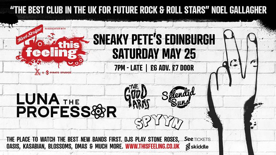TOMORROW NIGHT!! If you're finally getting round to planning your weekend, getchyore tix for what's going to be a classic @sneakypetesclub night: skiddle.com/whats-on/Edinb… @this_feeling @redstripeuk @piratestudiosuk
