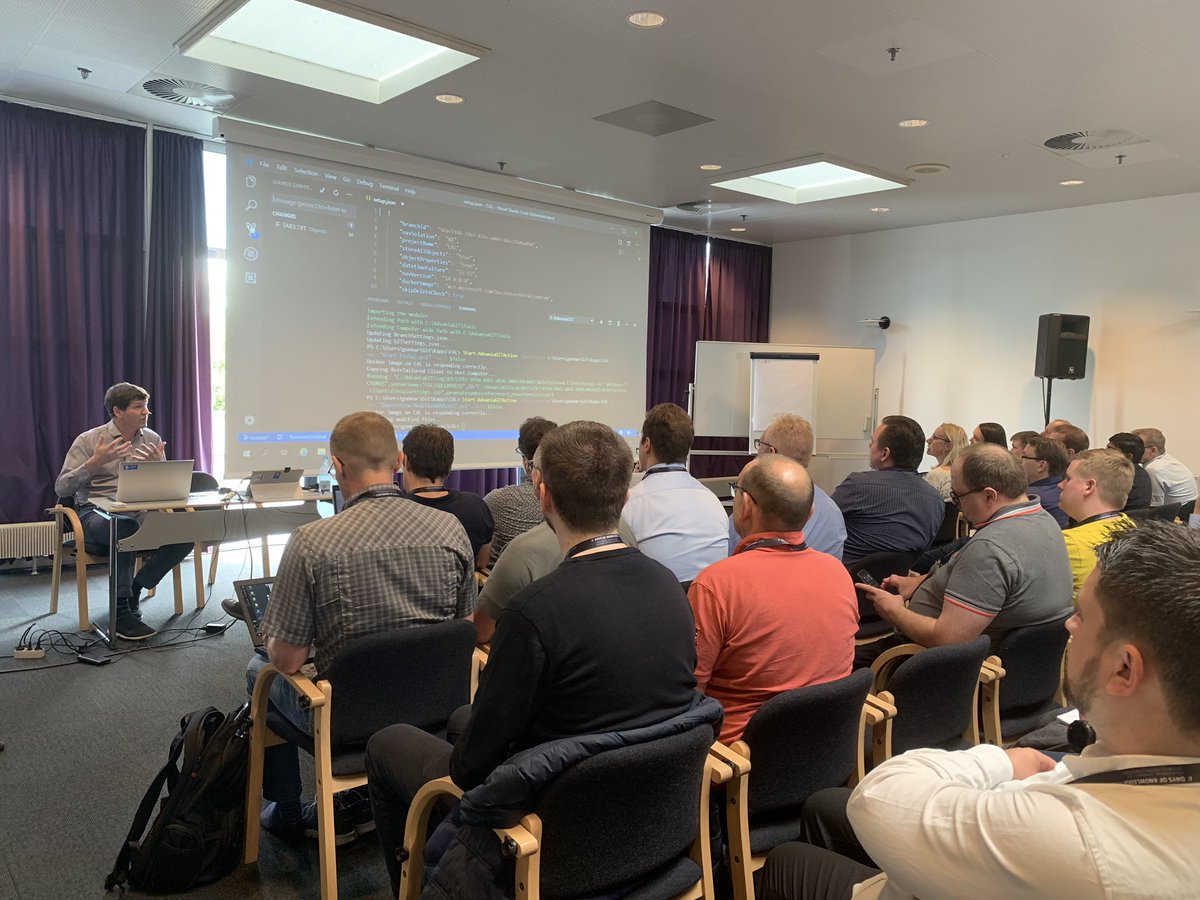 DmitryKatson's tweet image. Packaged room for @gunnargestsson and @MVPKine session about building pipelines, git, devops and “bug is a new feature ” staff #daysofknowledge #DOK19