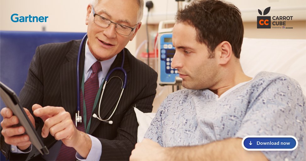 CarrotCubePHM's tweet photo. In today’s connected world, smartwatches and wearables create awesome #patientexperience  and reduce readmission rates by 30%! Our 2018 CIO survey for the Healthcare industry explores the future of #Patient #experience. https://t.co/4JHl4xPEf0 https://t.co/0eaGcbKX00