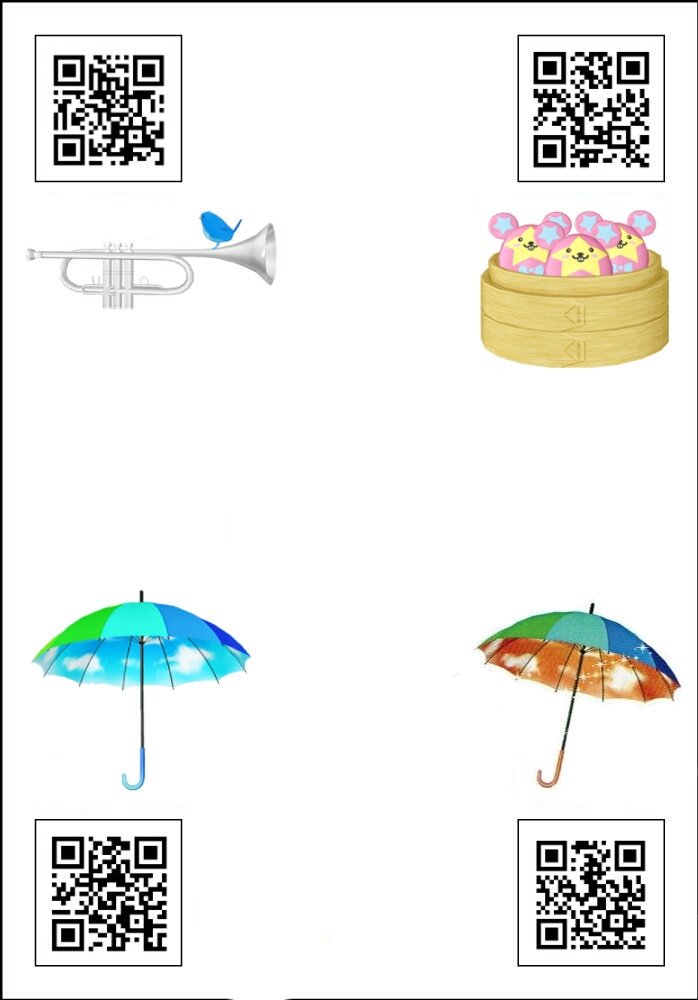 しろいもりのトランペット
キラッCHUまん
カラフルアンブレラ
ゆうぐれアンブレラ
#プリチャンQR