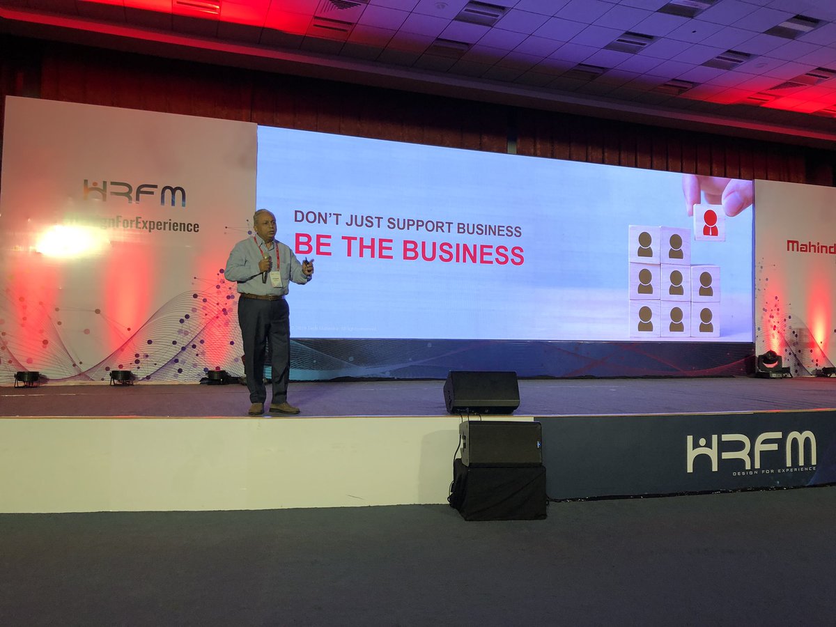 Shanmugasundarz's tweet image. #designForExperience #HRFM 

Don&apos;t just support #business 
BE THE BUSINESS

~@C_P_Gurnani MD &amp;amp; #CEO @tech_mahindra 
#TheTechMWay #MahindraExperience