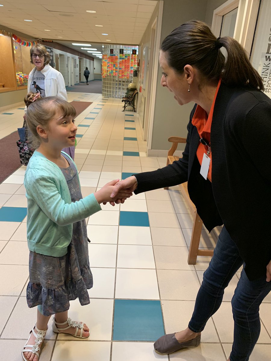 BCS_Sup's tweet photo. Our Principal for the Day! Meet Miss Lester! My #AwesomeApache is going to have a blast today! ๐ฆ๐ https://t.co/wfFh7R3mXv