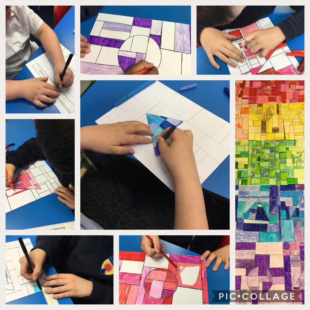 banktonps's tweet image. P.5’s monochrome geometric designs as part of the study of shape in our Elements of Art lessons. Transferring our skills and understanding from Maths ➡️ Art to create them! #geometricshape #artskills #learningacrossthecurriculum
