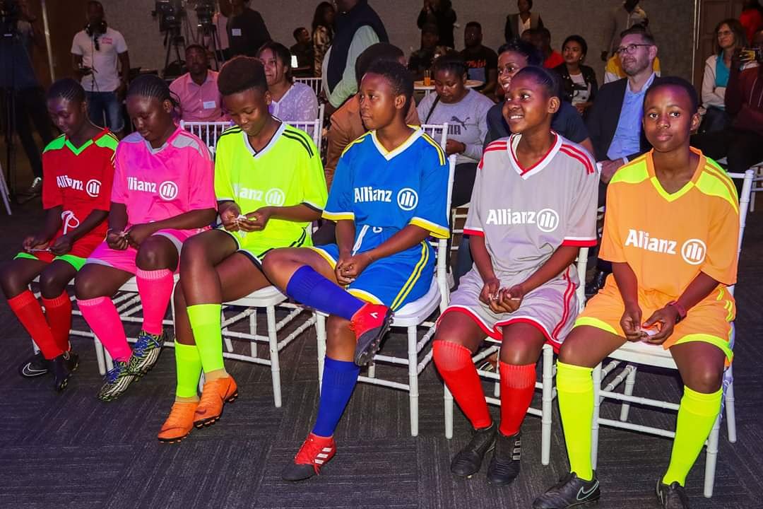 AGCSAfrica's tweet photo. The future of women football looks bright in SA as young girls from Alexandra township are getting ready for the #AllianzExplorerCamp tournament taking place at Three Square Sports Grounds, May 31. #ExploreWithUs https://t.co/nHqmjzsP9r