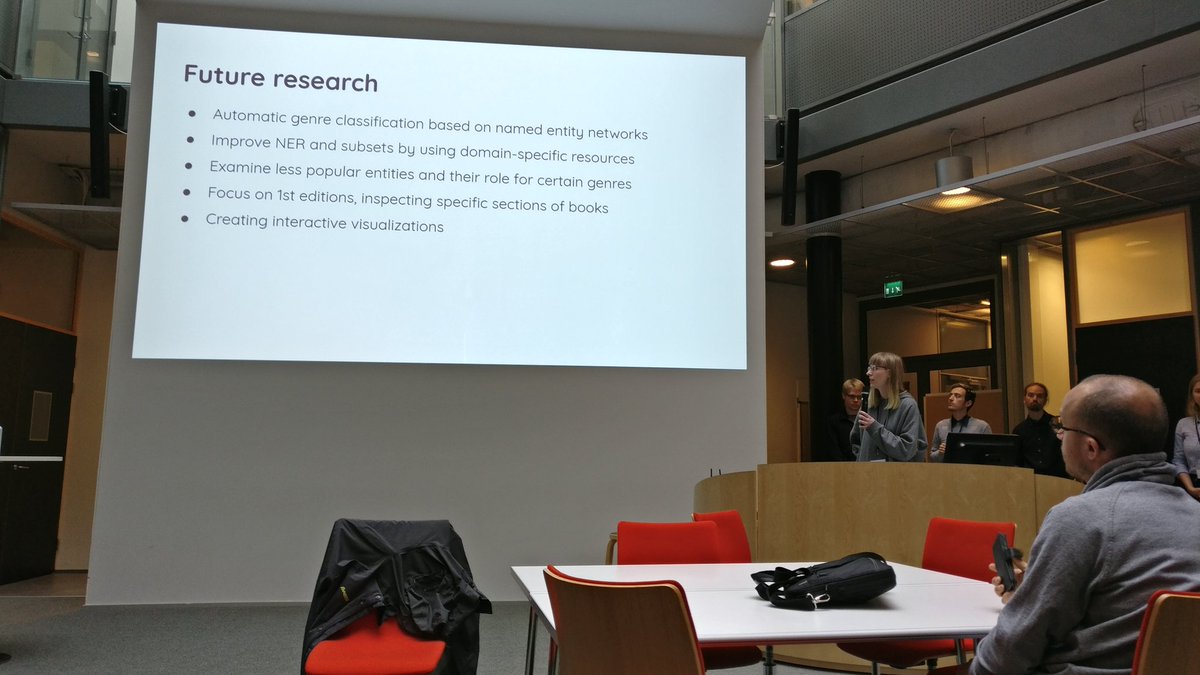 dhh19_EP's tweet photo. Now @BibWiss from @GenreAndStyle has some ideas where to go next #dhh19 https://t.co/u7lLM7PjNl