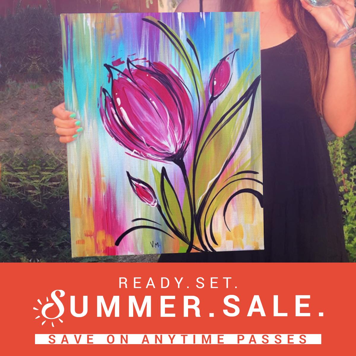Our Ready Set Summer Sale is on NOW! Stock up on Anytime Passes and redeem for the Original Paint Nite or one of our other Experiences. ow.ly/REln50uoF8x