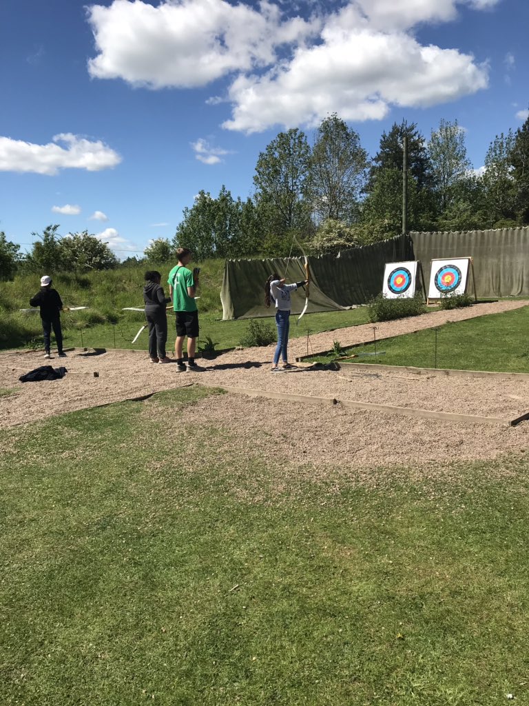 BVCSchool's tweet photo. Robin Hood hasn’t got anything on us today. The children loved trying archery 🏹🏹 #inthegold #robinwho #archery https://t.co/FoXGSt4WWR