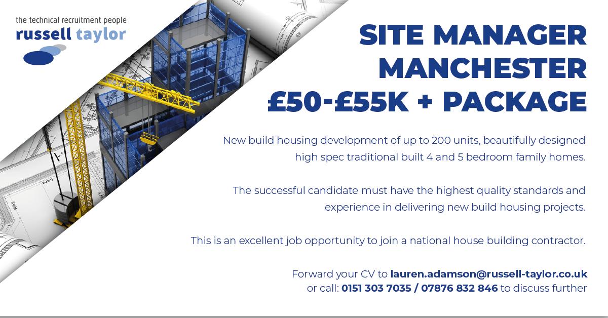 RTGJobs's tweet photo. 📄NEW JOB📄 We are on the look out for a Site Manager in Manchester. Offers £50-£55K + package, if you are interested in this role send your CV to lauren.adamson@russell-taylor.co.uk or call 0151 303 7035
#rtg #teamrtg #newjob #manchester #sitemanager  #contactus #applynow https://t.co/nMVn2e4YxR