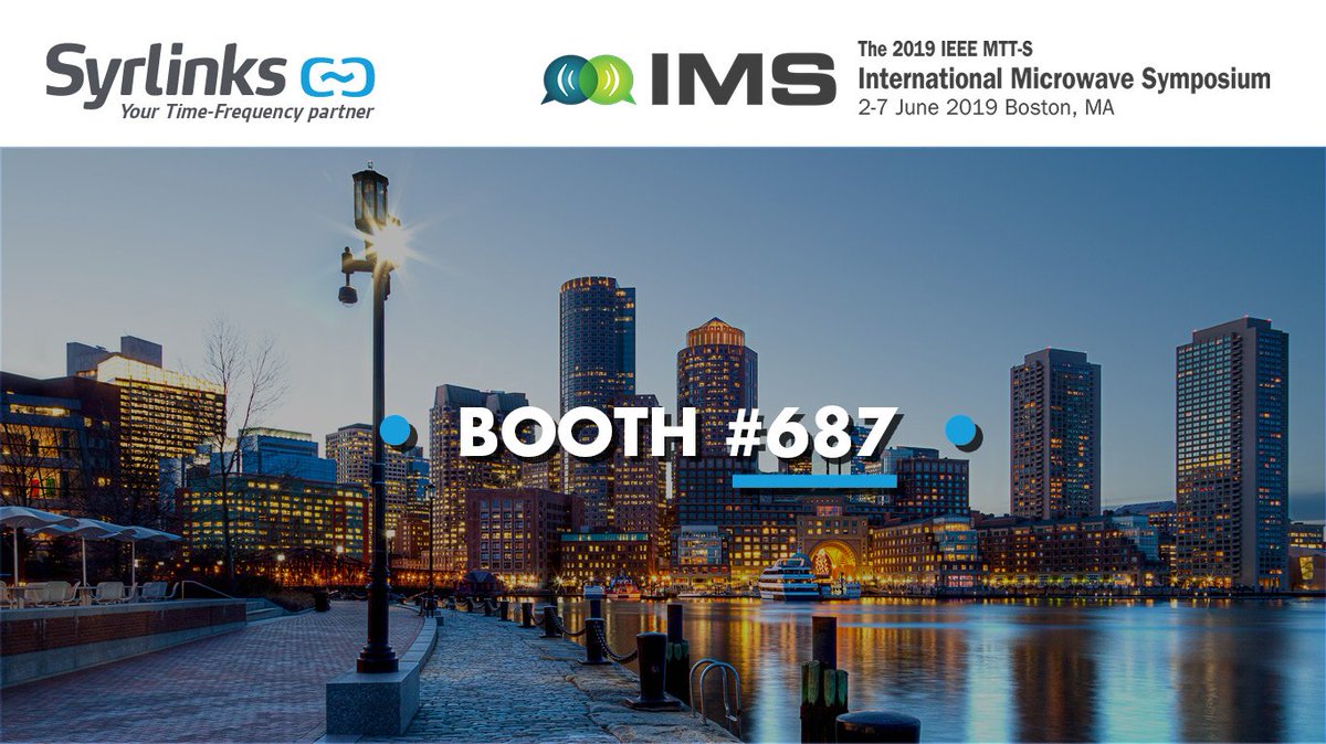 Don't forget to schedule to visit our #TimeFrequency team at IMS Boston 2019 from June 2 to 7! 
Discover quartz #oscillators #OCXO, timing modules, micro #atomicclock  syrlinks.com/en/temps-frequ… …