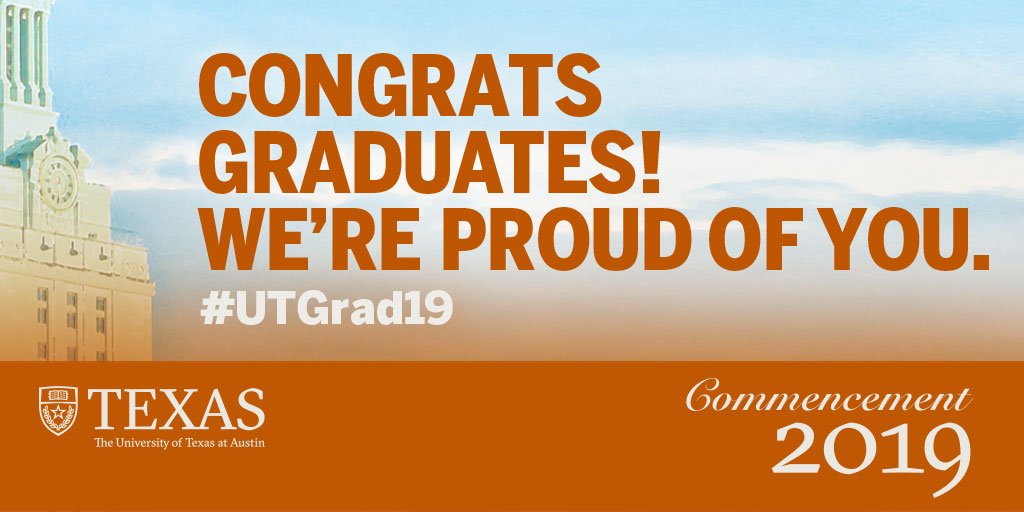 UTAustin2019's tweet image. Here's to a wonderful #LonghornFriday and weekend celebrating you and your many accomplishments! #UTGrad19 #WhatStartsHere 🎓🤘🌎