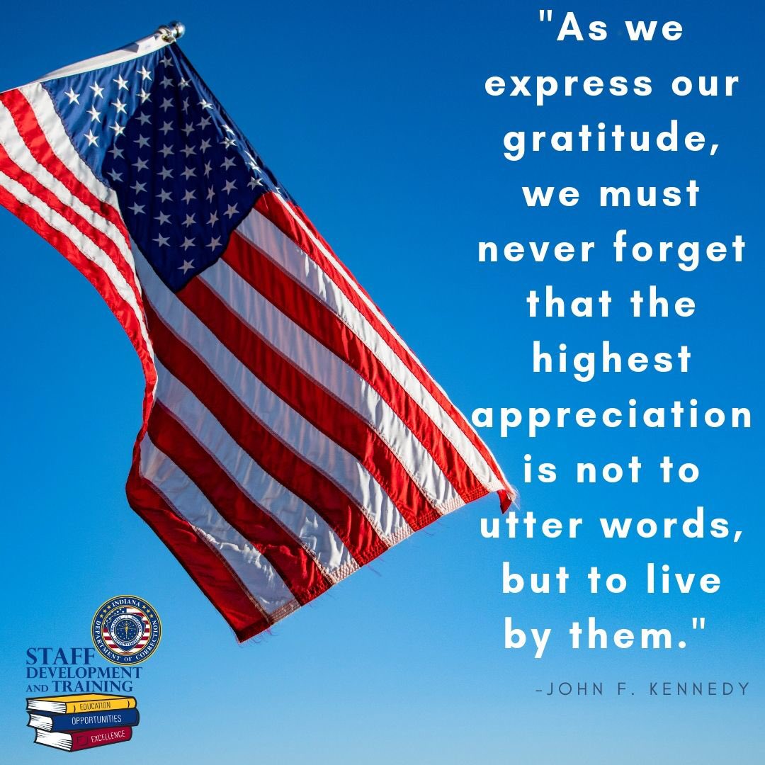 IndianaDOC_SDT's tweet photo. As Memorial Day approaches, Staff Development & Training remembers those who have made the ultimate sacrifice for our country. #idoc #sdandt #WisdomWednesday #MemorialDay” https://t.co/tgOCArjKV7