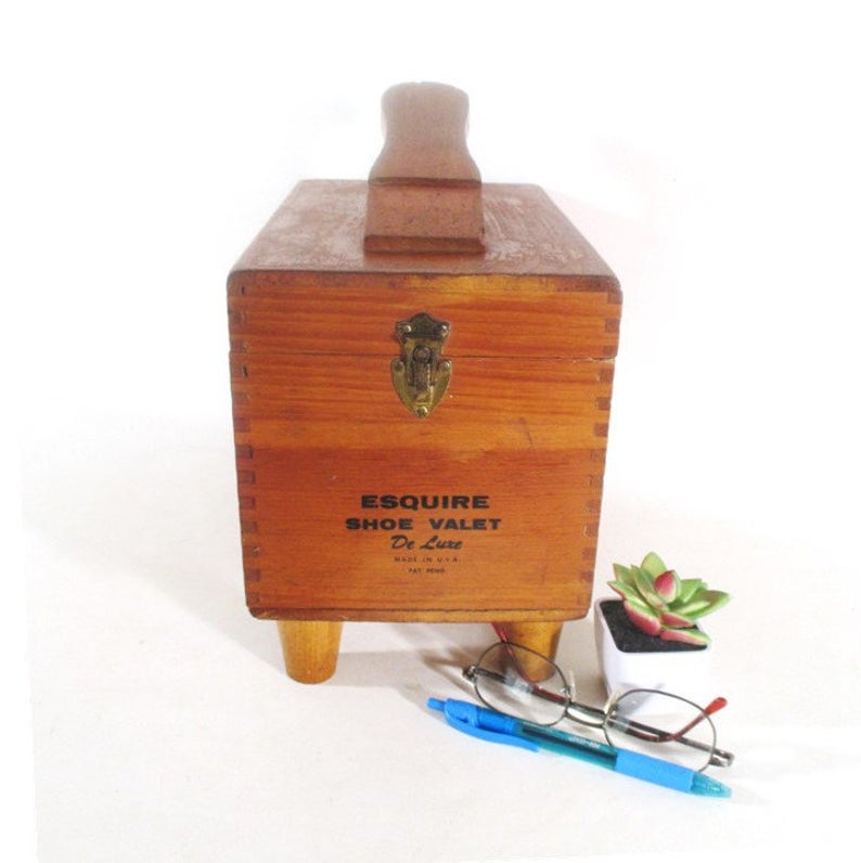 esquire shoe shine box