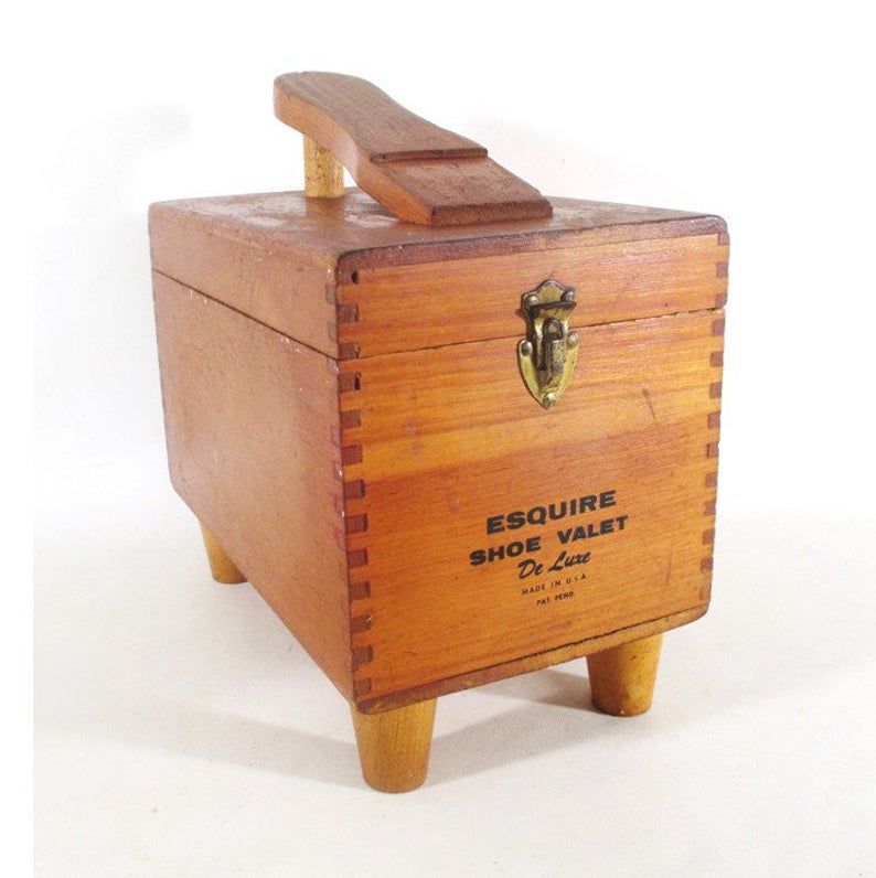 esquire shoe shine box
