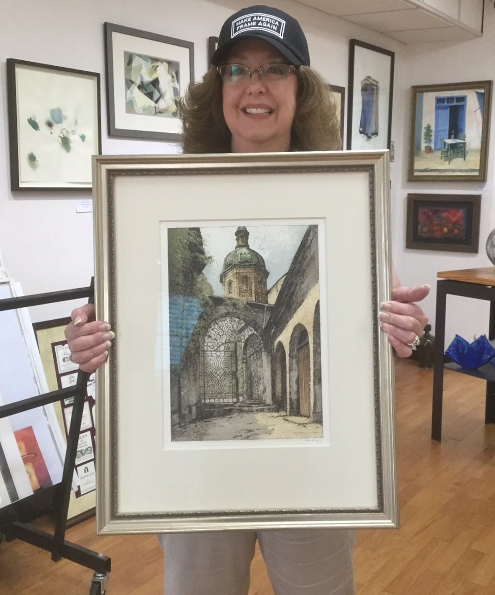 GalleryofFrmng's tweet photo. We carry @omegamoulding . Here is a great one on a #JosefEidenberger #etching. Stop in and see our selection!
#ChopandJoinTheMovement #MakeAmericaFrameAgain #CustomPictureFraming #PictureFraming https://t.co/C5VjDjZxwo