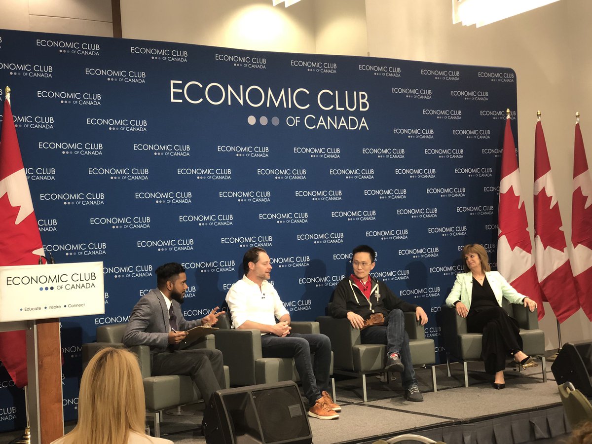 markrmcqueen's tweet photo. “The government should create the environment for innovation [and startups], but let the market take over,” says Ryan Holmes. Advice that every political leader should take to heart. #Cdnpoli https://t.co/2w0b0gnn3N