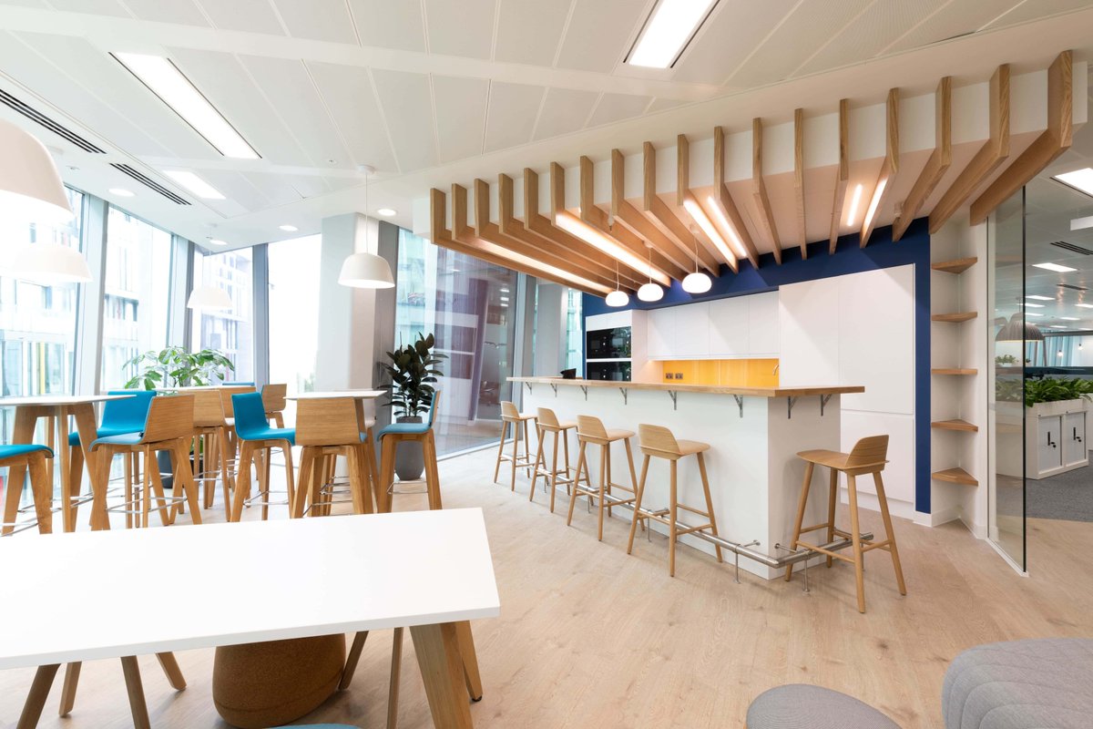 CSKProjects's tweet photo. Happy Friday! We're celebrating the weekend by sharing one of our latest projects; Nord Anglia Education's office in Victoria. The brief included focusing on staff &amp; the office experience - whilst still ensuring the space was practical. https://t.co/MPlgIA1Rhl https://t.co/AFQWUqQM7L