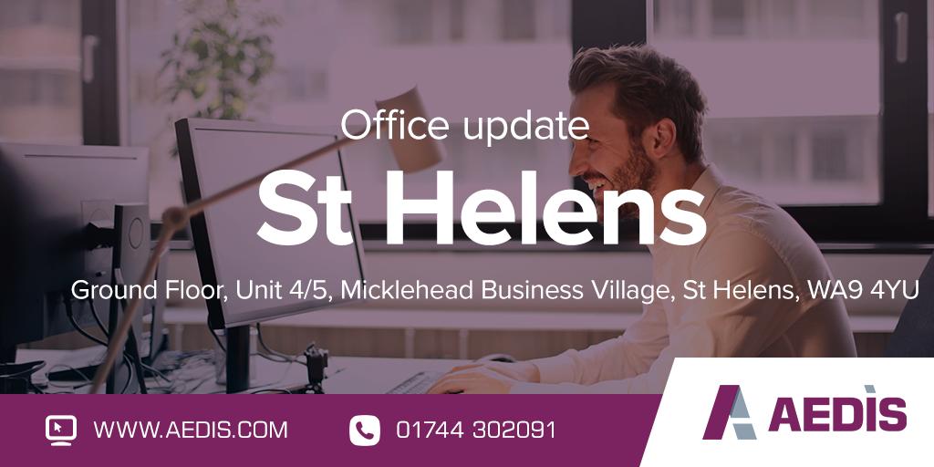(OFFICE) Our new St Helens office address is: Ground Floor, Unit 4/5, Micklehead Business Village, St Helens, WA9 4YU.

The Warrington office has closed.

To see all our office locations throughout the UK, please visit: ow.ly/UZn450tWc67