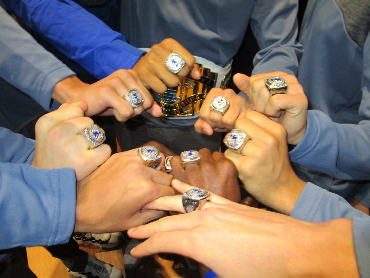 The Blue Ridge Baron Basketball Team receives their VISAA Div II State Champion rings!! Congratulations!
