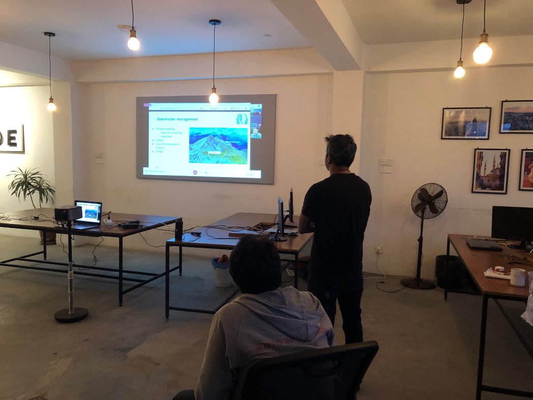 hardfire's tweet photo. #devopsKathmandu on full speed. https://t.co/Ij8tdWhcvx