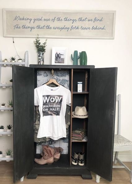 ImmyShephard's tweet photo. Interior designer and upcycling champion @LynneLambourne transformed this chest she #BoughtAtBHF for just £25! Feel inspired to take on your own upcycling project? Head to your local BHF Home Store: https://t.co/b9oQwUMfQt https://t.co/jxgOe53BKE