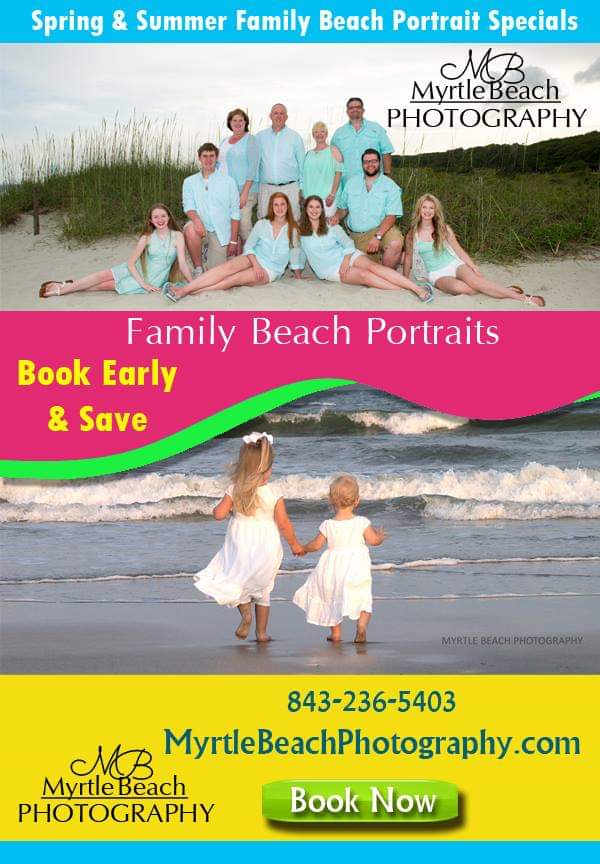 MyrtleBeachPix's tweet photo. Been considering a family beach portrait? There has never been a better time. Call our studio and we will do the rest. Call 843-236-5403 or live chat at https://t.co/s4kptJHWcY. If we are out on the beach shooting, leave a message and we will call you back. https://t.co/JSlCjGYlHc
