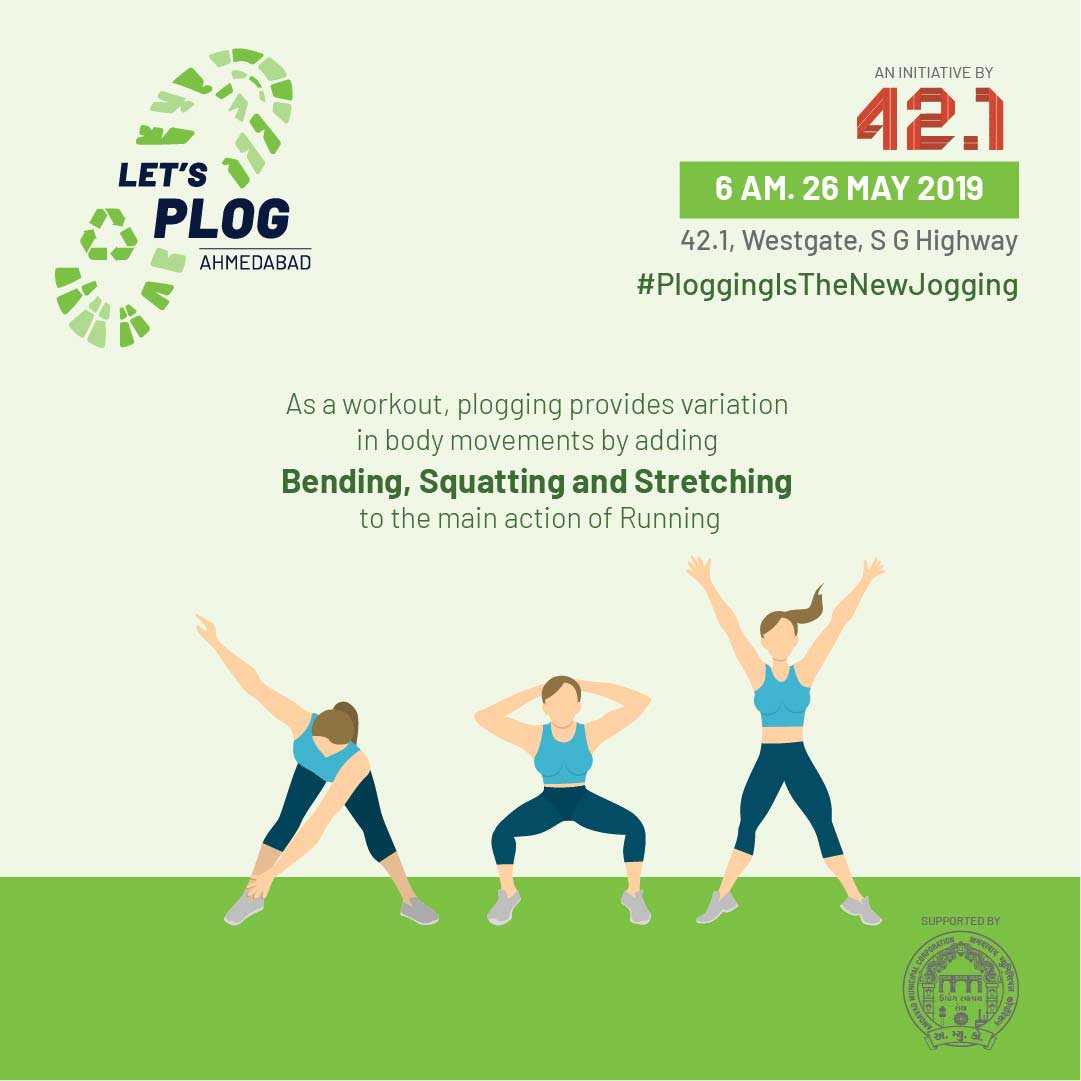 42point1 (@community42pt1) on Twitter photo Plogging- Good for mind and body!
#ploggersofindia
#ploggingisthenewjogging
#letsplog
#letsplogahmedabad
#plogittillyoudropit
#plog
#plogger
#ploglife
#ploggingahmedabad
#joggersahmedabad
#ahmedabadrunners
<a href="/AmdavadAMC/">Amdavad Municipal Corporation</a> Plogging- Good for mind and body!
#ploggersofindia
#ploggingisthenewjogging
#letsplog
#letsplogahmedabad
#plogittillyoudropit
#plog
#plogger
#ploglife
#ploggingahmedabad
#joggersahmedabad
#ahmedabadrunners
<a href="/AmdavadAMC/">Amdavad Municipal Corporation</a>