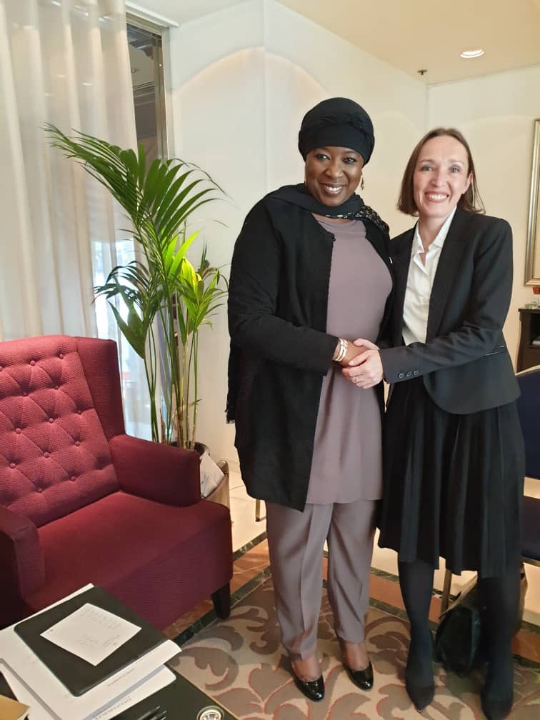 Rencontre bilatérale avec Mme Katia Boulatskaia Directrice Régionale de PROMAN. PROMAN assure l'assistance technique à l'Ordonnateur Nationale du FED en Guinée depuis 2015. Cette rencontre insuffle un nouveau souffle dans la mise en œuvre du partenariat UE Guinée @GouvGN