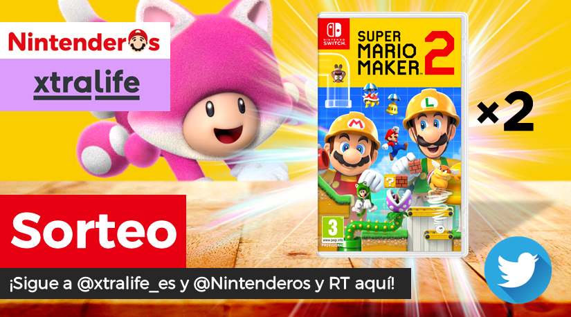 Nintenderos's tweet image. ¡Nuevo sorteo! ¡Sorteamos otras 2 copias de Super Mario Maker 2 para Nintendo Switch!

➡️ Sigue a @xtralife_es
➡️ Sigue a @Nintenderos
➡️ RT aquí

¡Suerte! - nintenderos.com/2019/05/sortea…