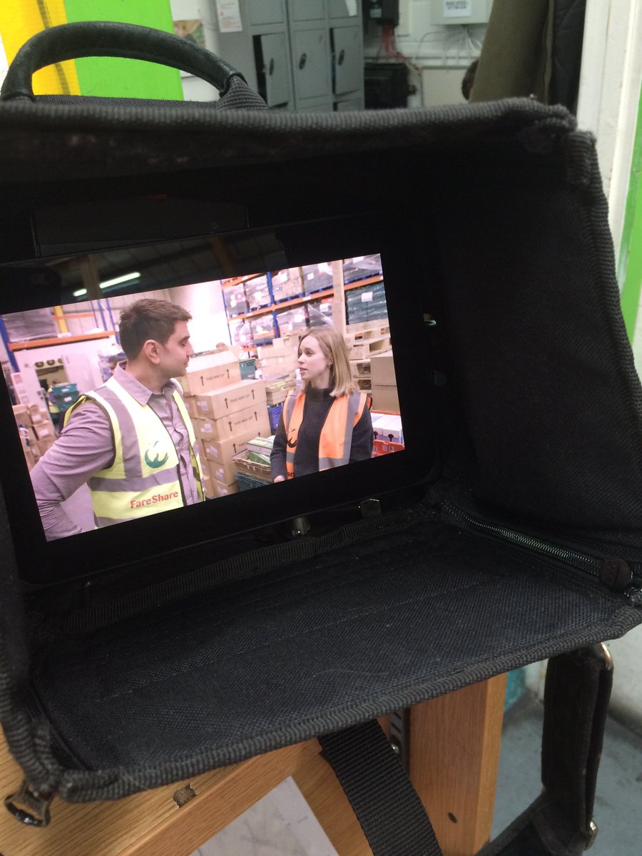 FareShareSW's tweet image. We had a lot of fun filming for @EatWellForLess - here are some behind-the scenes shots of Lucy explaining how we do what we do!