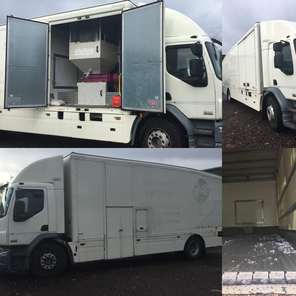 SevenUsedTrucks's tweet photo. Very rare piece of kit we have for sale. 2012 mobile document shredder with low kilometres. #shredder #WasteManagement #sevenusedtrucks https://t.co/gHwPiSM7VE