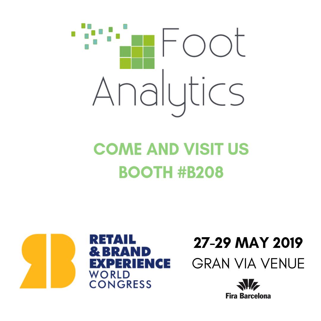 Retail&Brand Experience  World Congress #rbewc is next week in #Barcelona. Come and visit us to learn about #retailanalytics #customerbehaviour #customerexperience #kpis #digitaltransformation #omnichannel