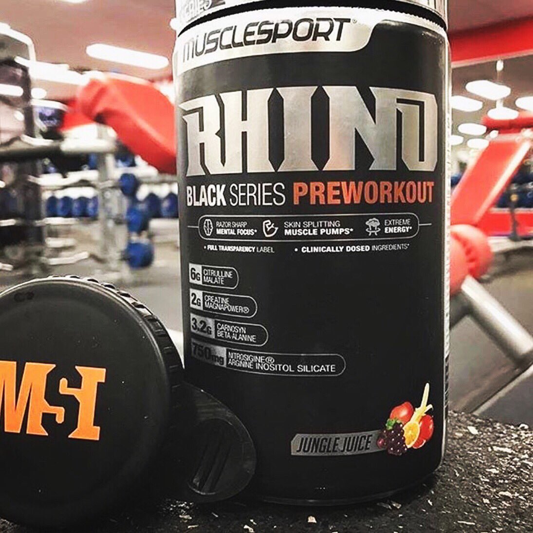 If you need a kick up the bum to help you train like an animal then why not try musclesport international rhino black series preworkout! Be prepared for a crazy pump and some serious focus making you train harder, stronger &amp; longer. Now in stock at <a href="/BodyshockerUK/">Bodyshocker</a> 
#preworkout