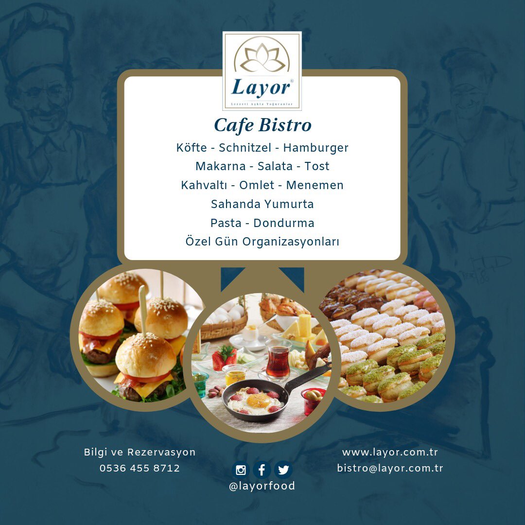 layorfood's tweet photo. Yeni bir soluk, yeni lezzet yolculukları! Lezzetin aşkla yoğrulmasına devam ediyoruz... 1 Haziran’da Sur Yapı Vitrin Sitesinde hizmetinizdeyiz... #lezzet #aşk #layorfood #layorcomtr #cafe #bistro https://t.co/yXPniBnk6I
