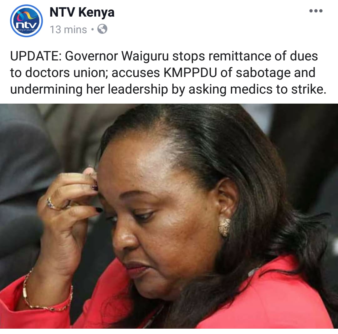 Make hospitals in Kirinyaga work for the people in Kirinyaga.

<a href="/kmpdu/">KMPDU</a> will not be your scape goat.