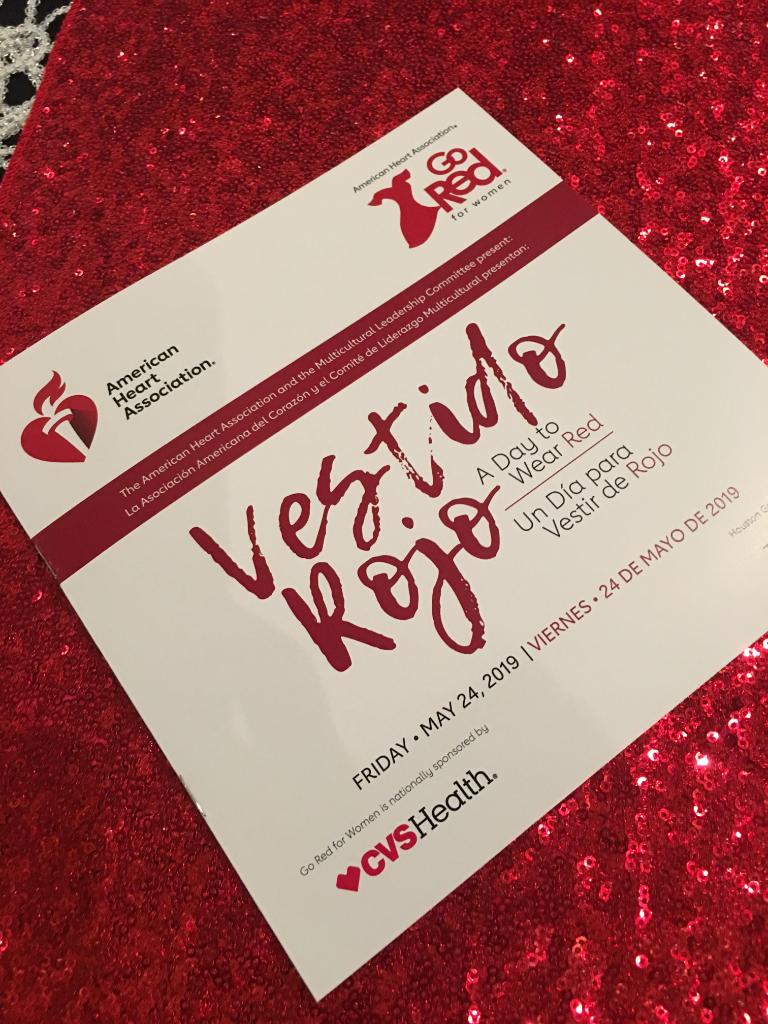 AmericanHeartTX's tweet photo. The 13th annual #HoustonVestidoRojo is off to a great start! The event features free health screenings, educational break-out sessions, exhibitors and a luncheon packed with entertainment and heart health information. #LatinasGoRed https://t.co/w3vndyYZhd