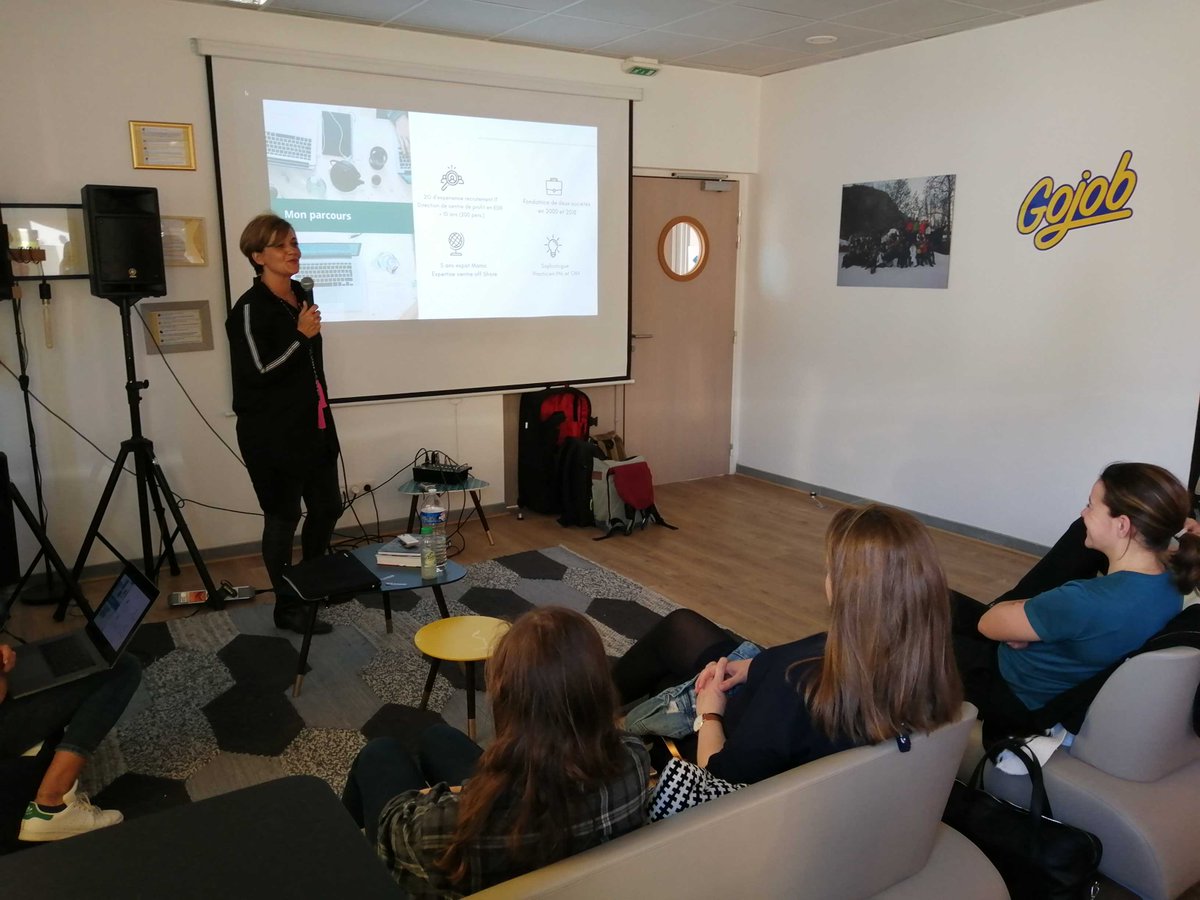 AixTalks's tweet photo. Hier c'était chez @GojobT, en partenariat avec Potentiel-IT pour un spécial #womenintech ! https://t.co/3Gf95envZa