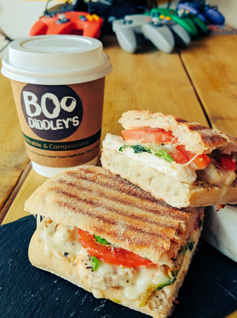 BDiddleys's tweet image. Serving Panini realness and great coffee all weekend. Come enjoy the games, sun, food and coffee 😎😎