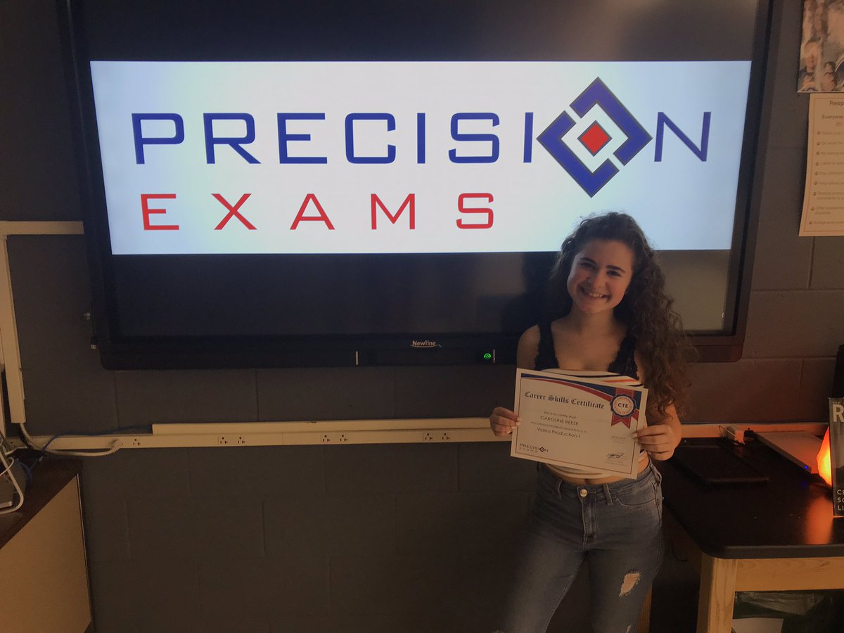 Congratulations! Precision New Jersey Exam CTE Certified! @hprhs_caroline <a href="/JonTallamy/">Jon Tallamy</a> <a href="/SeamusWCampbell/">Seamus Campbell</a> <a href="/HighPointSTEM/">Brian Drelick</a> <a href="/HPRwildcats/">High Point Regional High School</a> @PrecisionExams <a href="/kfenlon67/">Kevin Fenlon</a> <a href="/NewJerseyDOE/">New Jersey Department of Education</a> <a href="/NJHerald/">New Jersey Herald</a> <a href="/leduc_lindsay/">Leduc lindsay</a> #CTE #CareerDay #hprwildcats 🐾👊🏼