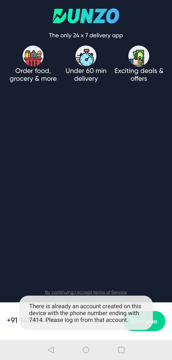 Dunzo A Twitter Could You Please Confirm With Us If 2 Numbers Were Used On One Device If You Have Could You Please Dm Us Both The Numbers That You Have Registered