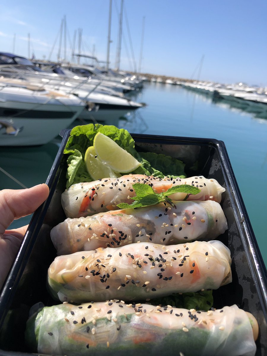 luxusedge's tweet photo. Summer rolls menu tasting 2019 https://t.co/7CI5mPJLfq